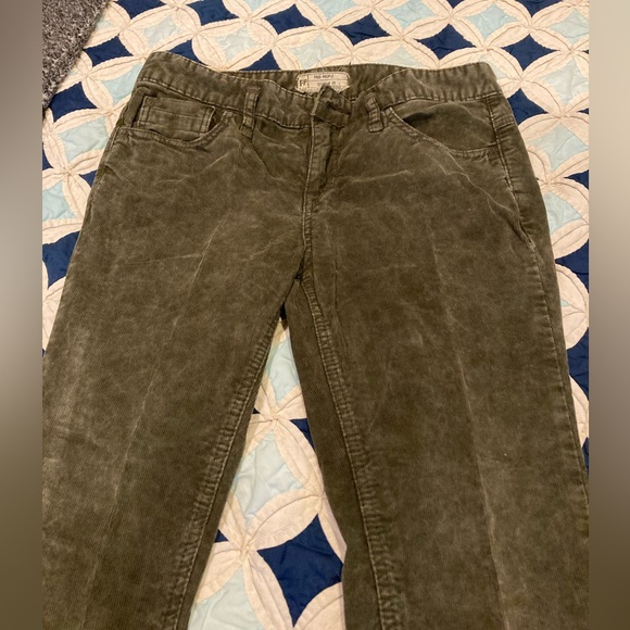 Free People Pants - Free People corduroy straight leg pants, sz.29 THESE ARE ARMY GREEN not brown!